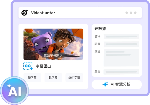 VideoHunter 擁有先進人工智慧引擎