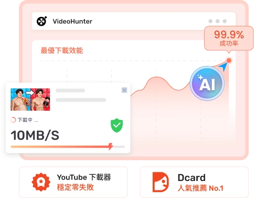 VideoHunter 效能穩定並值得依賴