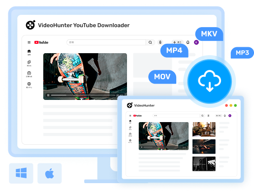VideoHunter 將 YouTube 影片轉 MP4