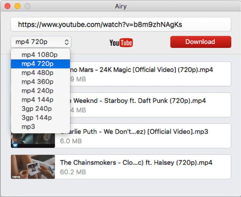 Mac Airy 轉檔 YouTube 為 MP3