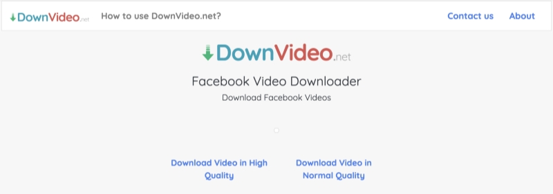 DownVideo 下載 FB 限動影片