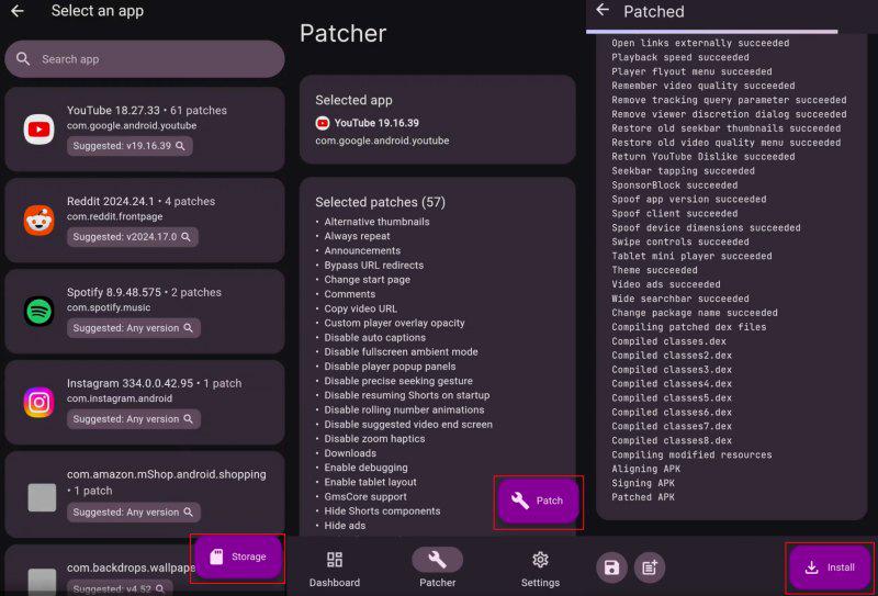 透過 ReVanced 安裝 YouTube APK
