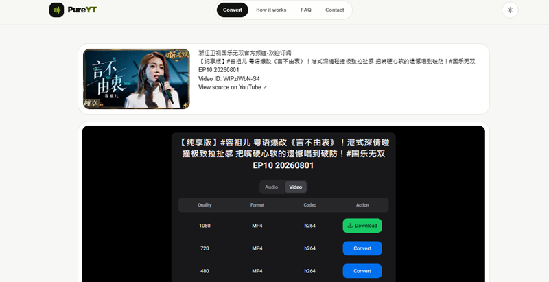 PureYT YouTube 下載方法