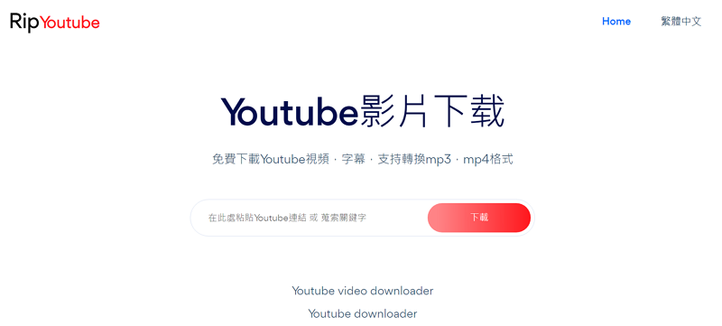 RipYoutube 主介面