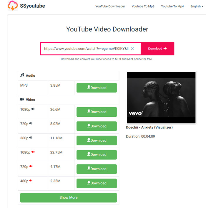 SSyoutube 無毒轉 YT 為 MP3