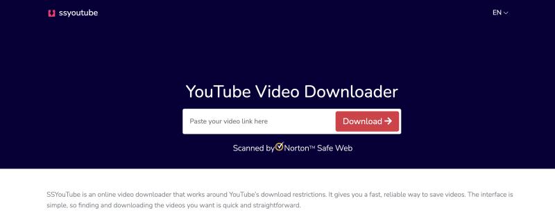 SSYouTube YouTube Downloader