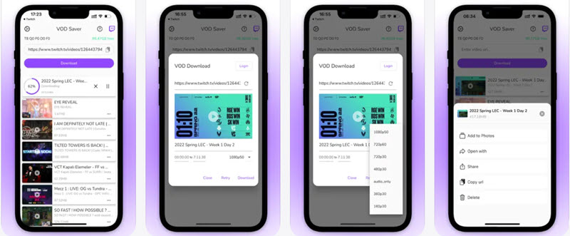 VOD Saver 手機 APP 下載 Twitch 影片