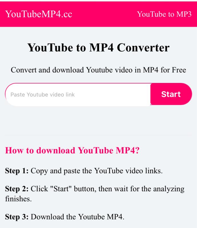 YouTube MP4 轉換器