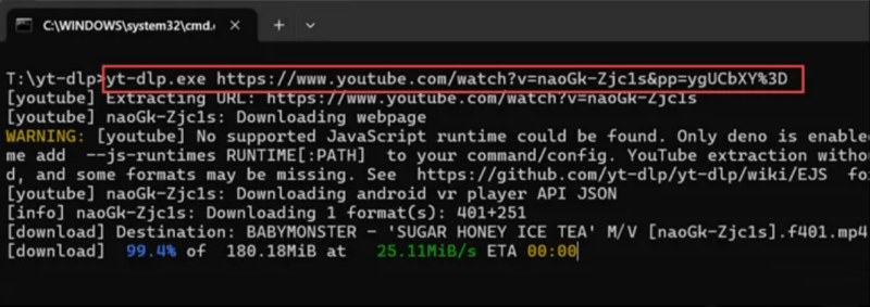 YT-DLP YouTube Download 4K MP4